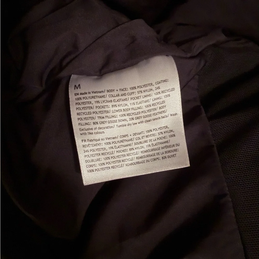 Lululemon StretchSeal Down-Filled Parka DKFR Dark Black Men's Coat - Picture 7 of 7